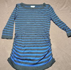 A Pea in the Pod Maternity shirt XS blue stripe